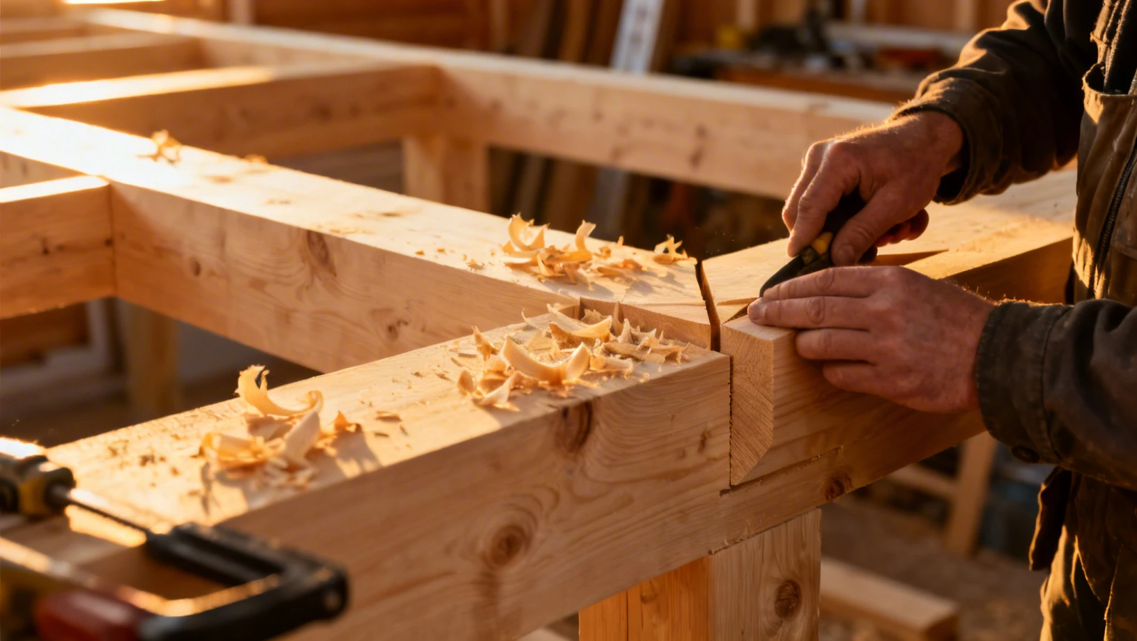 Construction en bois scandinave